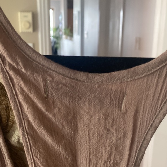 Cotton/Poly Gauze dress with flower Appliqué - Picture 5 of 6